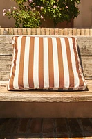 STRIPED OUTDOOR BENCH BACK CUSHION