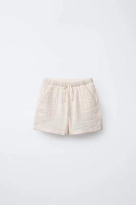 RELAXED MULTICOLOR TEXTURED SHORTS