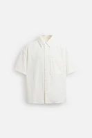 RELAXED FIT EMBROIDERED OVERSHIRT