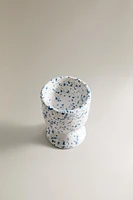 SPLATTERED STONEWARE EGG CUP