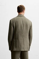 100% LINEN SUIT BLAZER