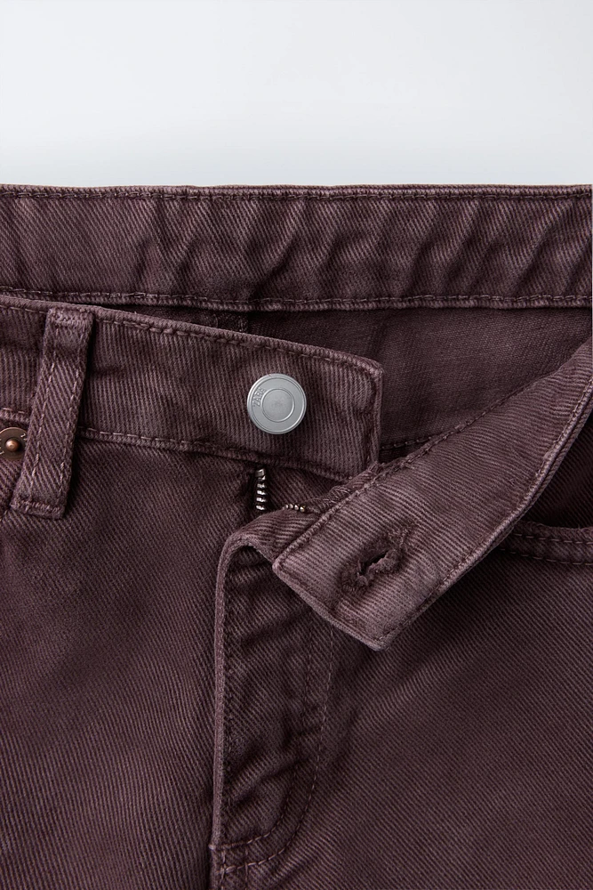 FOLDED WIDE LEG JEANS