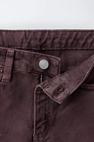 FOLDED WIDE LEG JEANS