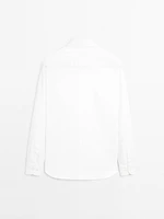 100% cotton regular fit textured shirt