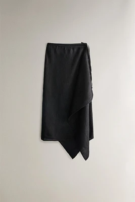LONG CROSSOVER LINEN BEACH SARONG