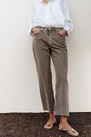 Z1975 HIGH-WAISTED STRAIGHT ANKLE JEANS