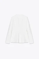 VESTE CINTRÉE À COL ROND