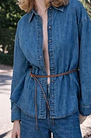 Z1975 BELTED DENIM SHIRT