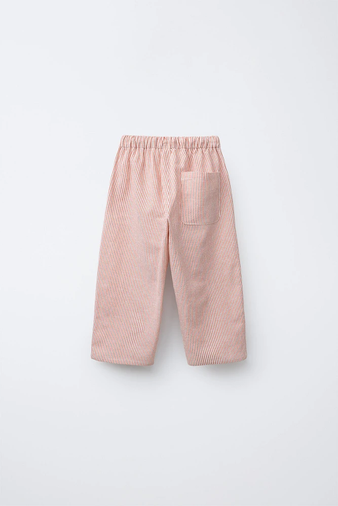 PANTALON BAGGY AVEC COTON ET LIN