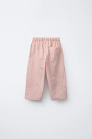 PANTALON BAGGY AVEC COTON ET LIN
