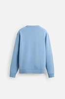 WASHED CREW NECK SWEATSHIRT