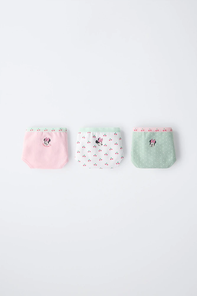 2-6 YEARS/ THREE PACK OF MINNIE MOUSE © DISNEY UNDERWEAR