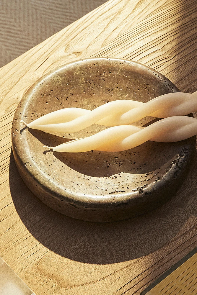 SET OF DECORATIVE SPIRAL TAPER CANDLES (SET OF 3)