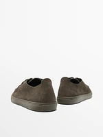 Soft moc toe shoes
