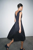 ZW COLLECTION ZIPPER MIDI DRESS