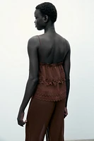 LACE STRAP TOP