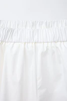 POPLIN PANTS WITH TIE