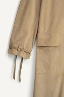 LIMITED EDITION SUEDE LEATHER TRENCH COAT