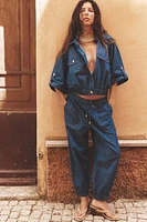 SHORT-SLEEVE LINEN JACKET