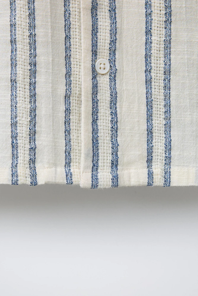 STRIPED BOWLING SHIRT