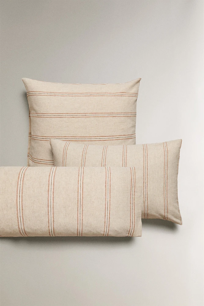 DYED THREAD STRIPED PILLOWCASE