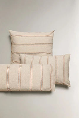 DYED THREAD STRIPED PILLOWCASE