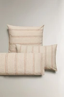 DYED THREAD STRIPED PILLOWCASE