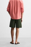 WASHED TEXTURED SHORTS
