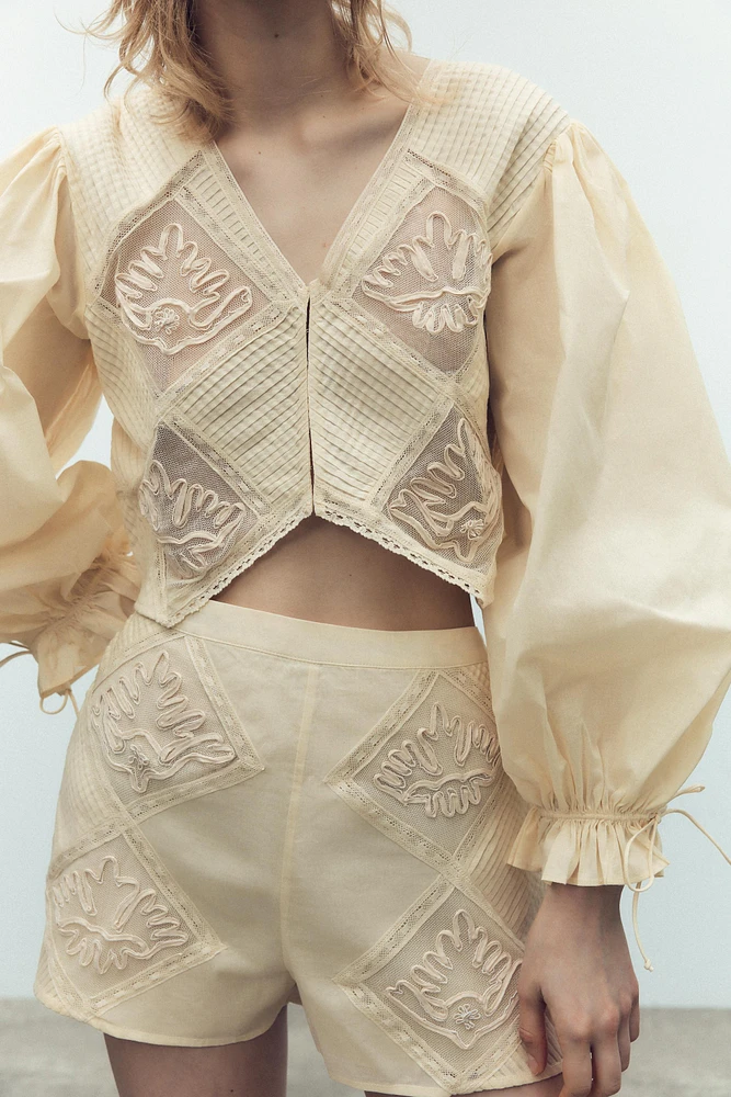 PLEATED LACE LIMITED EDITION SHORTS