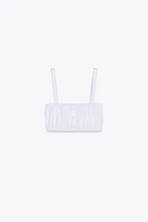 POPLIN CROP TOP