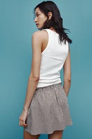 GINGHAM MINI SKIRT