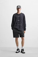 RETRO SOCCER TEXTURED SWEATSHIRT