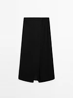 Jupe-culotte longue lin