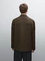 100% linen jacket with pockets