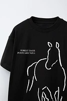 HORSE PRINT T-SHIRT