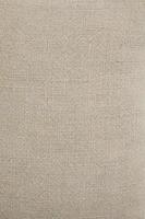 LINEN THROW PILLOW COVER WITH BACKSTITCHING