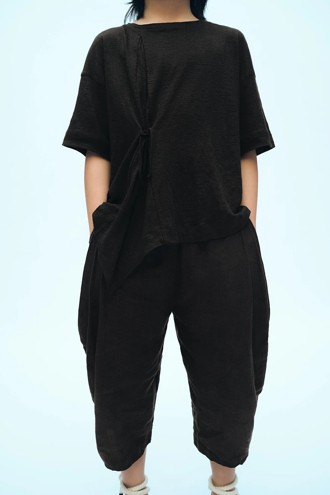 LINEN BOW T-SHIRT X FANGLU LIN