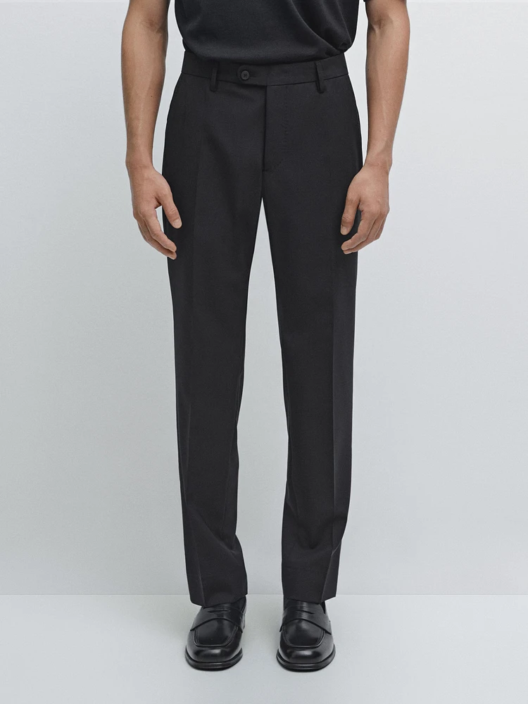 100% wool suit trousers