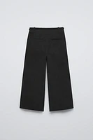 BELTED FLOWY PANTS