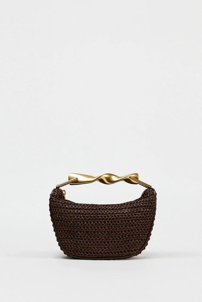 MINI BAG WITH METALLIC HANDLE
