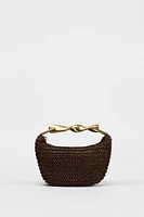 MINI BAG WITH METALLIC HANDLE