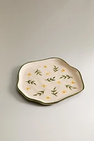 ASSIETTE À DESSERT FLEURS