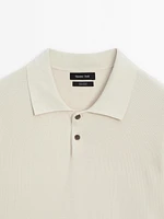 100% cotton knit polo shirt