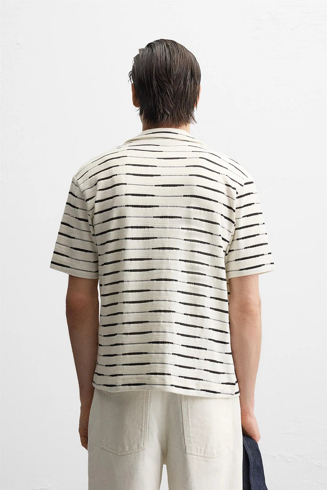 STRIPED JACQUARD SHIRT