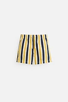 STRIPED MID-LENGTH SWIMSUIT