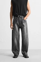 WAXED EFFECT JEANS LIMITED EDITION
