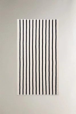 STRIPED COTTON BEACH TOWEL