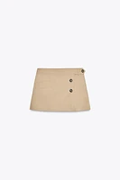 SPLIT SKIRT WITH BUTTONS
