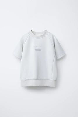 SPORTY SHORT SLEEVE SWEATSHIRT