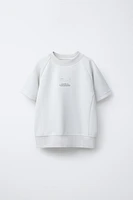 SPORTY SHORT SLEEVE SWEATSHIRT